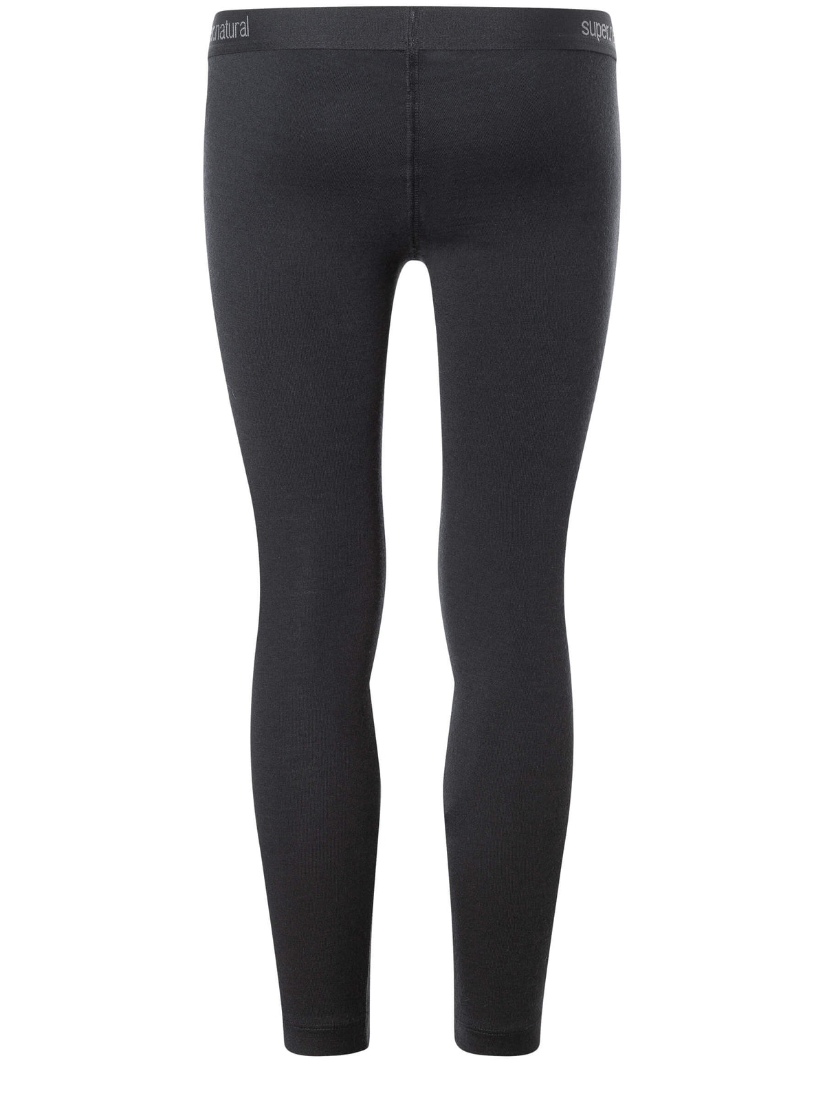 Lasten Tundra175 merino kerrastohousut, väri Jet Black – tuotekuva takaa
