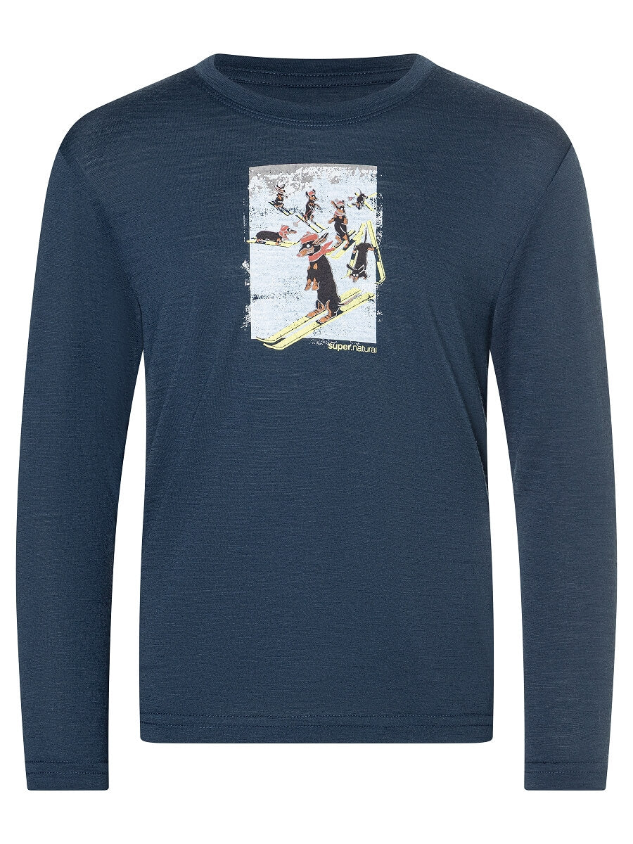 LASTEN DACHSHUND PARTY PITKÄHIHAINEN MERINOPAITA