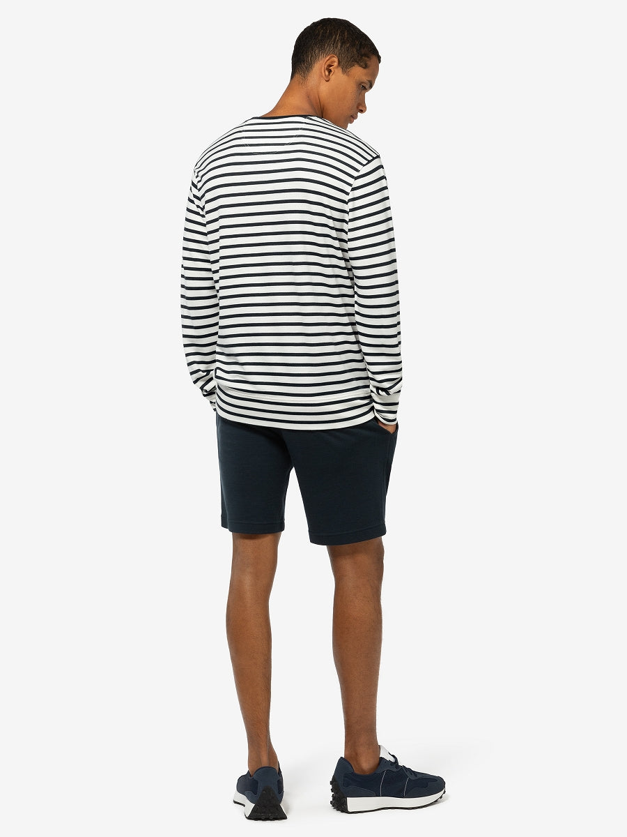 MIESTEN SOLUTION STRIPE BIO CREW MERINOPAITA