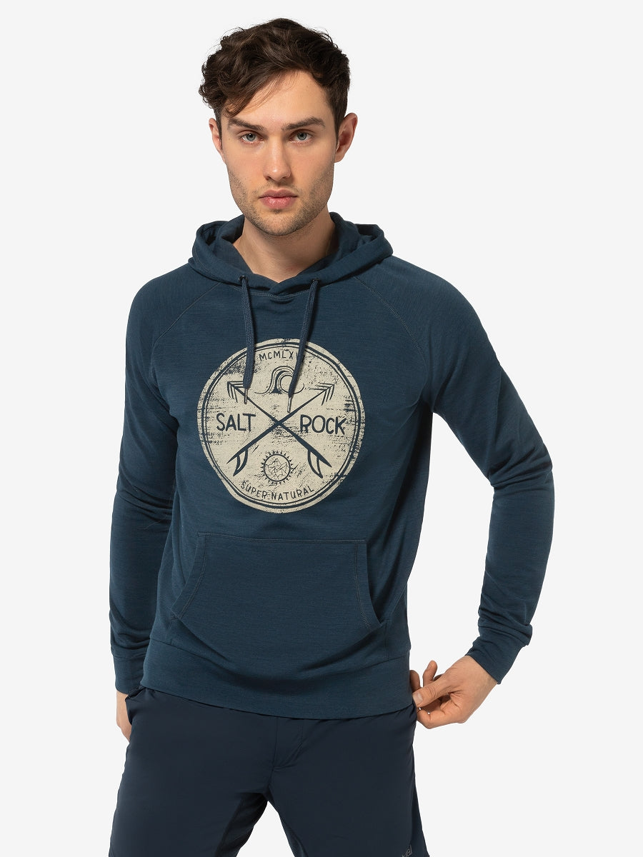 MIESTEN SALT&ROCK HOODIE MERINOHUPPARI