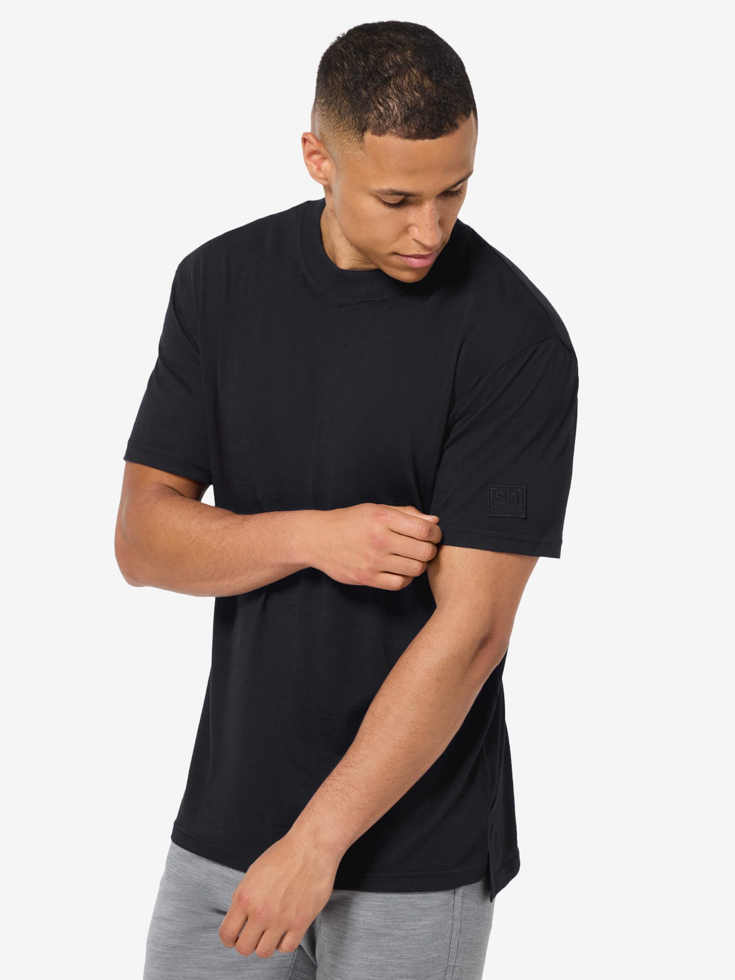 MIESTEN CASUAL RIB BIO J MERINO T-PAITA