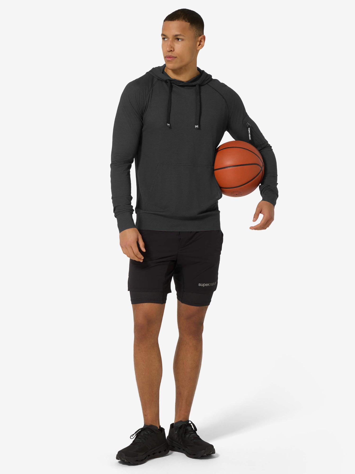 SUPER.NATURAL AIR HOODIE MIESTEN MERINOHUPPARI