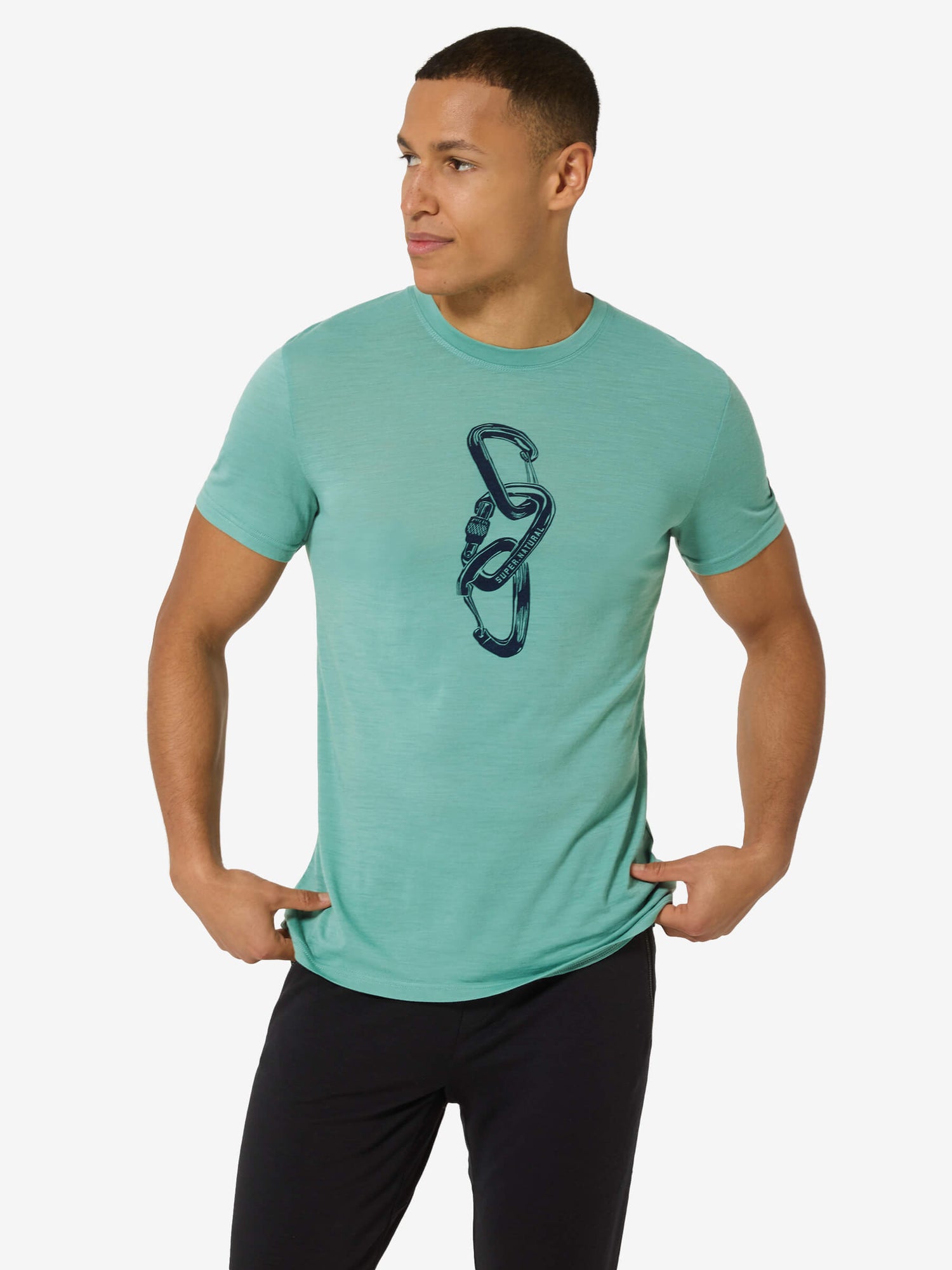 SUPER.NATURAL CARABINERI TEE MIESTEN MERINOPAITA