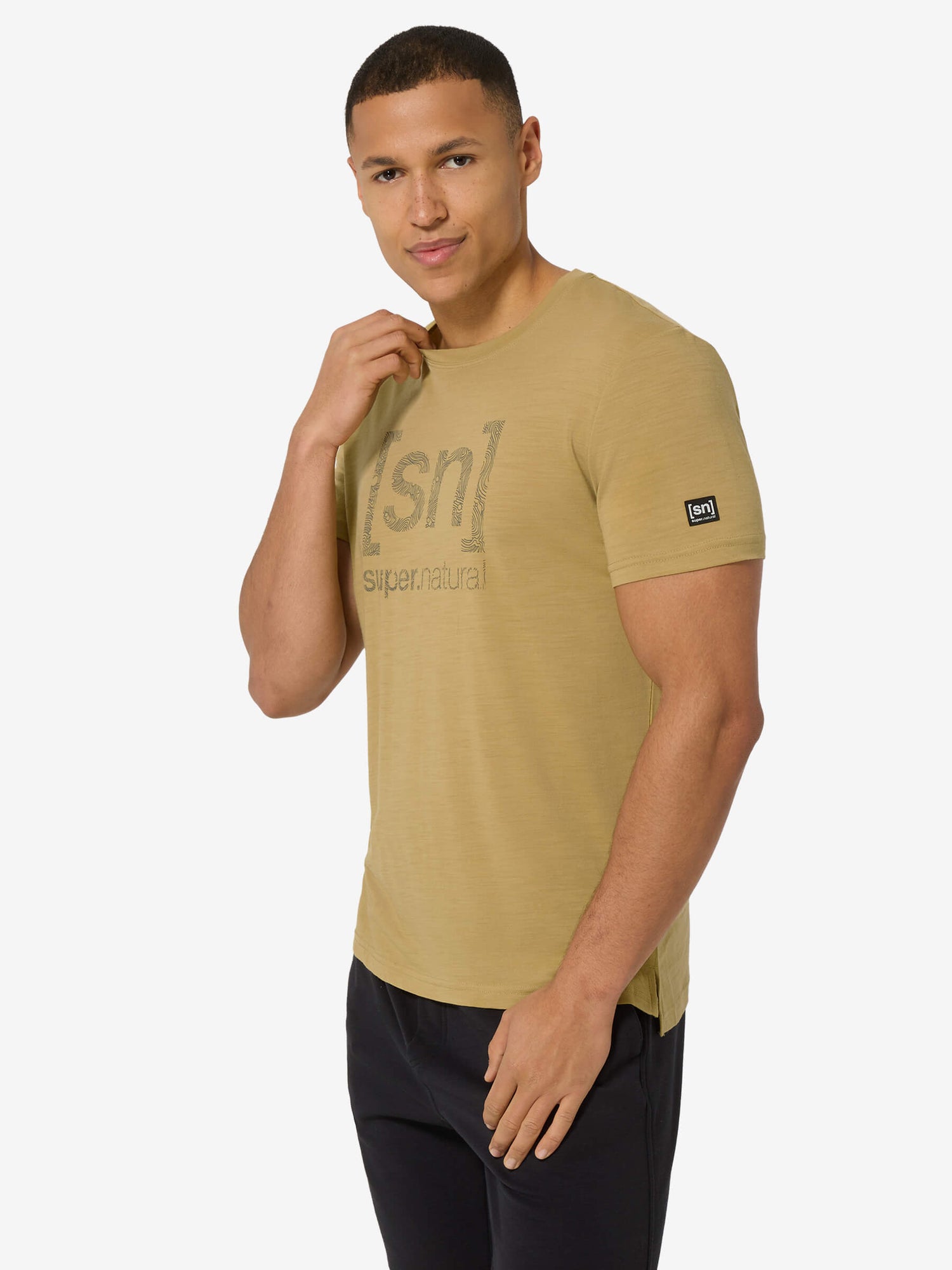 MIESTEN LOGO LINES TEE MERINO T-PAITA