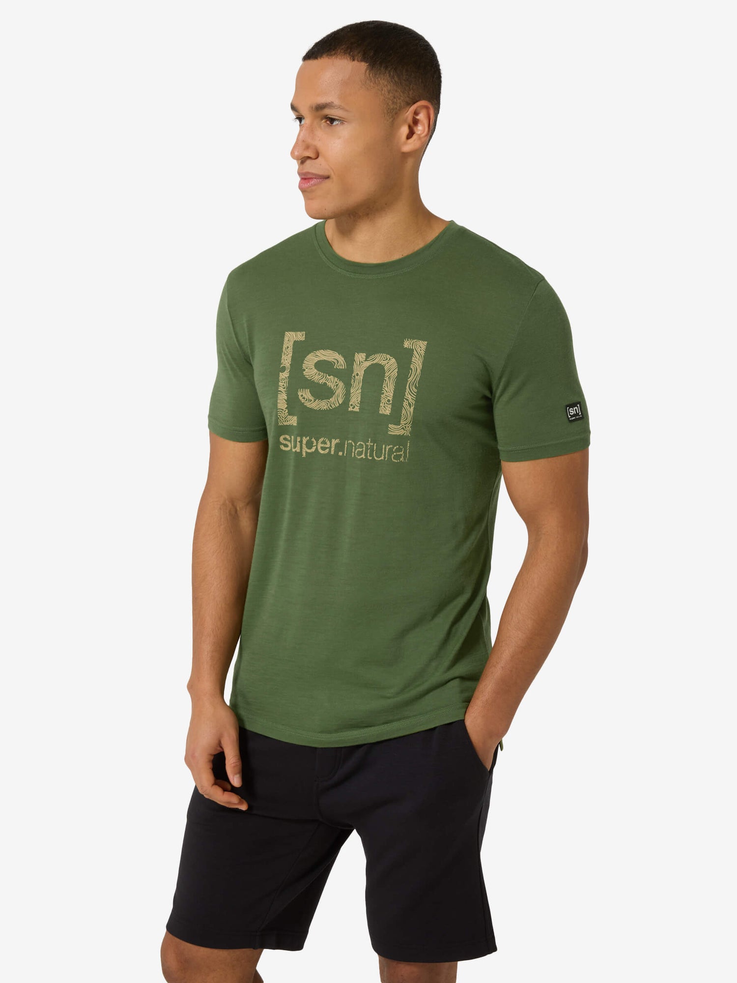 MIESTEN LOGO LINES TEE MERINO T-PAITA