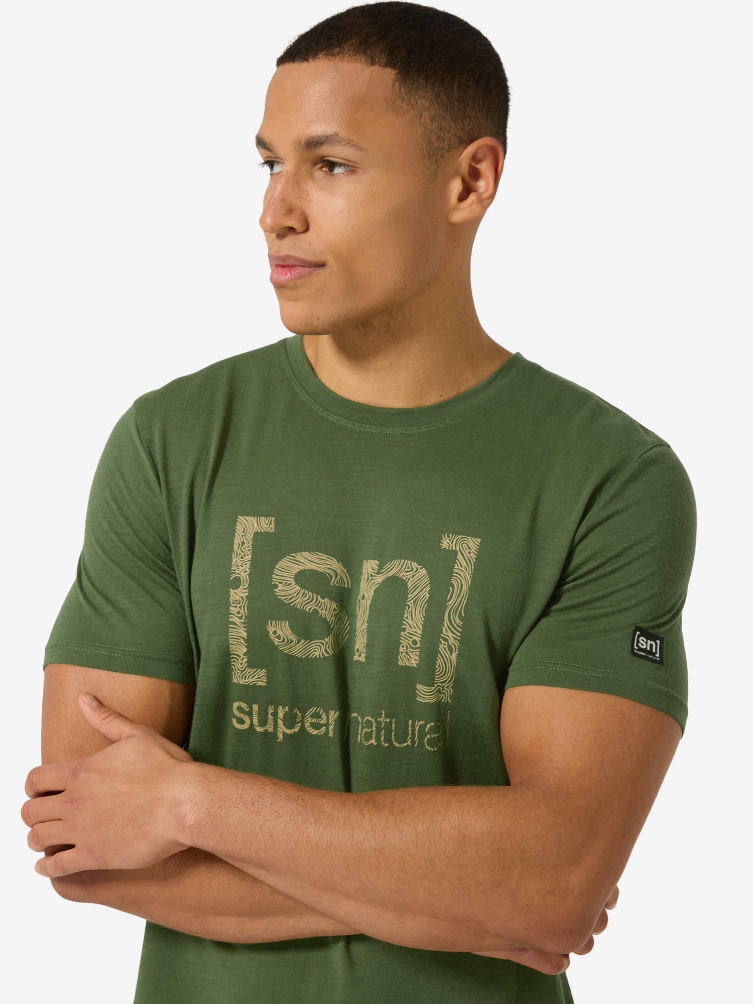 MIESTEN LOGO LINES TEE MERINO T-PAITA