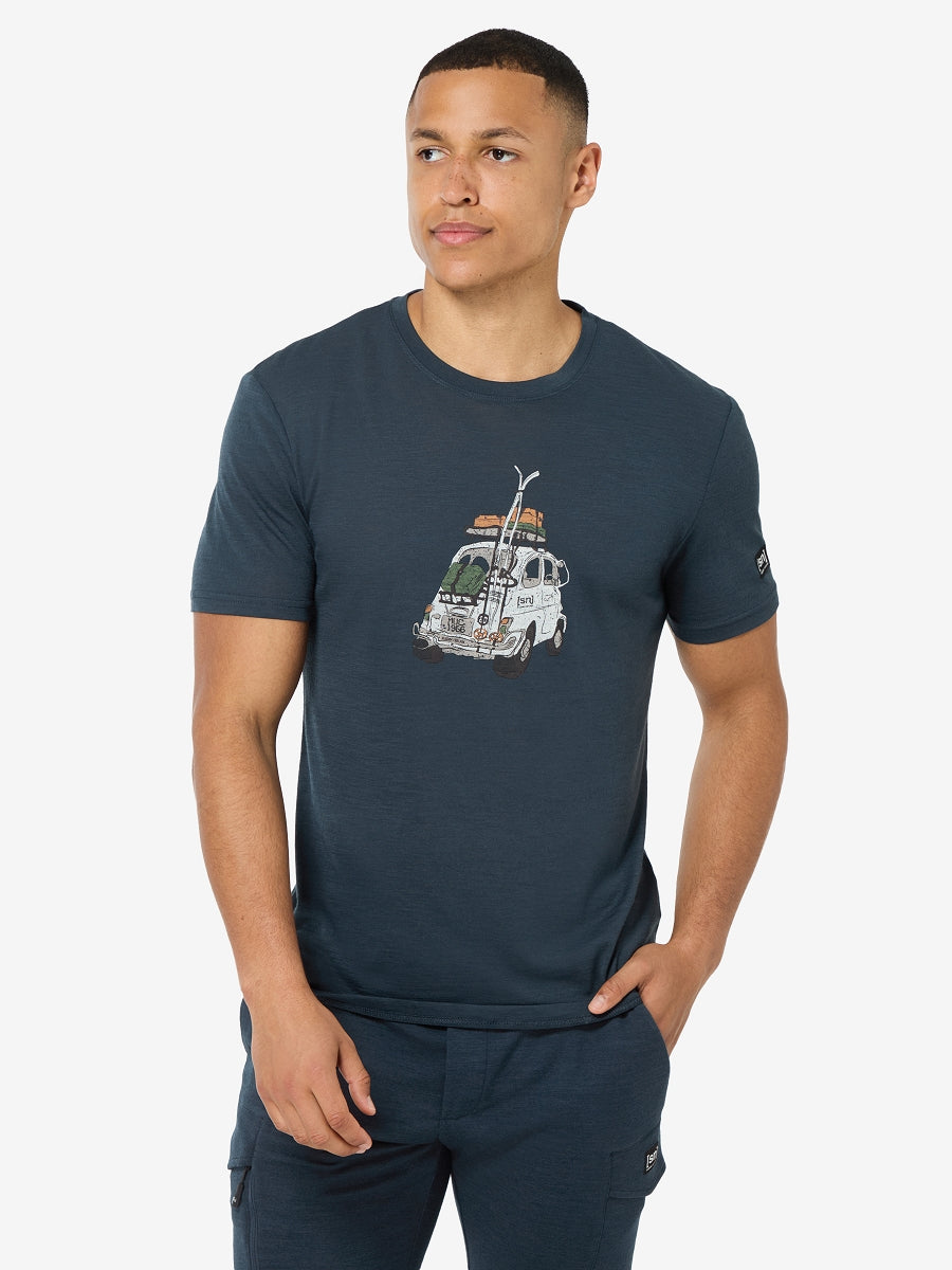 MIESTEN CARSKI TEE MERINOVILLAINEN T-PAITA