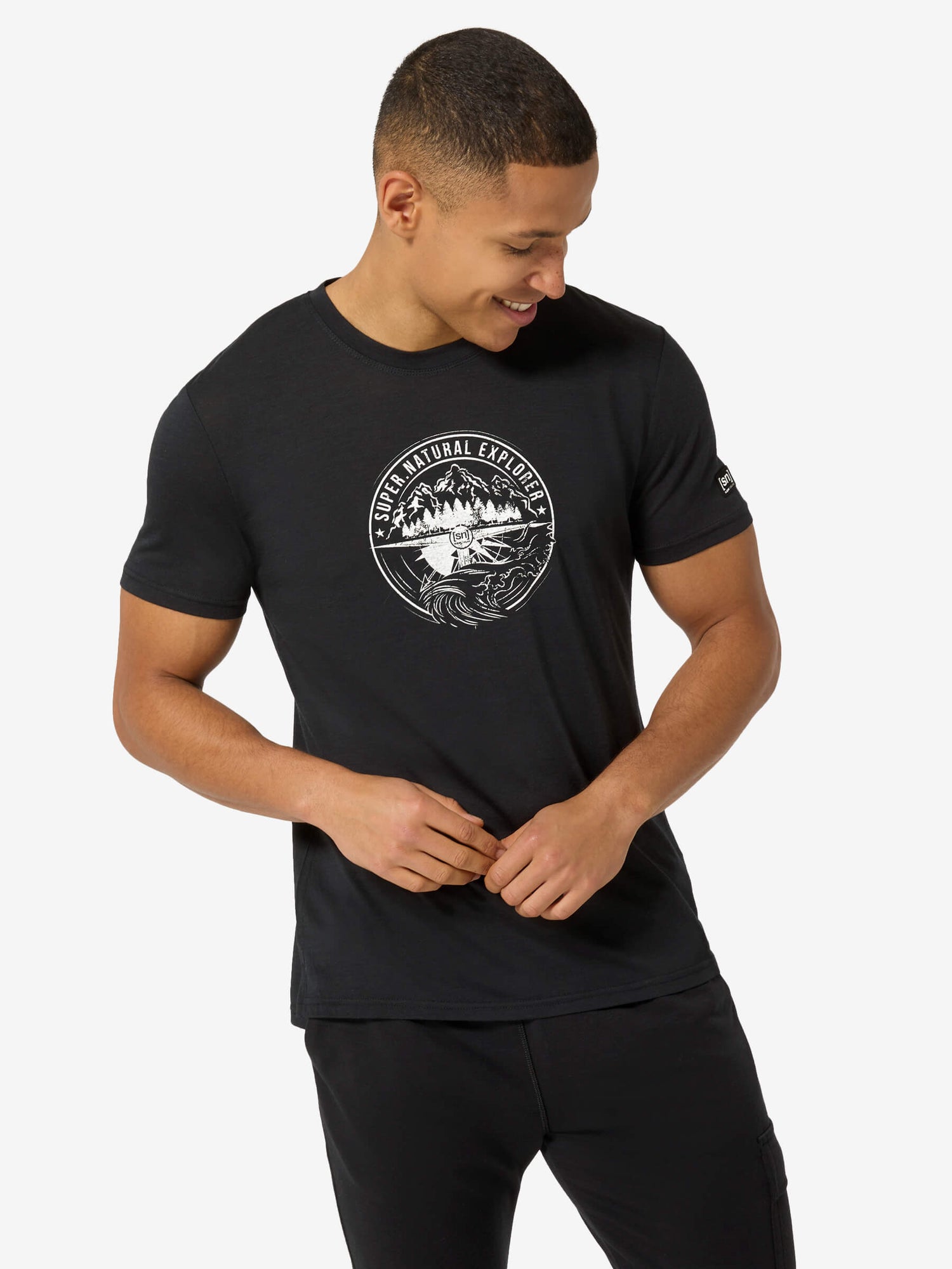 SUPER.NATURAL EXPLORING TEE MIESTEN MERINOPAITA