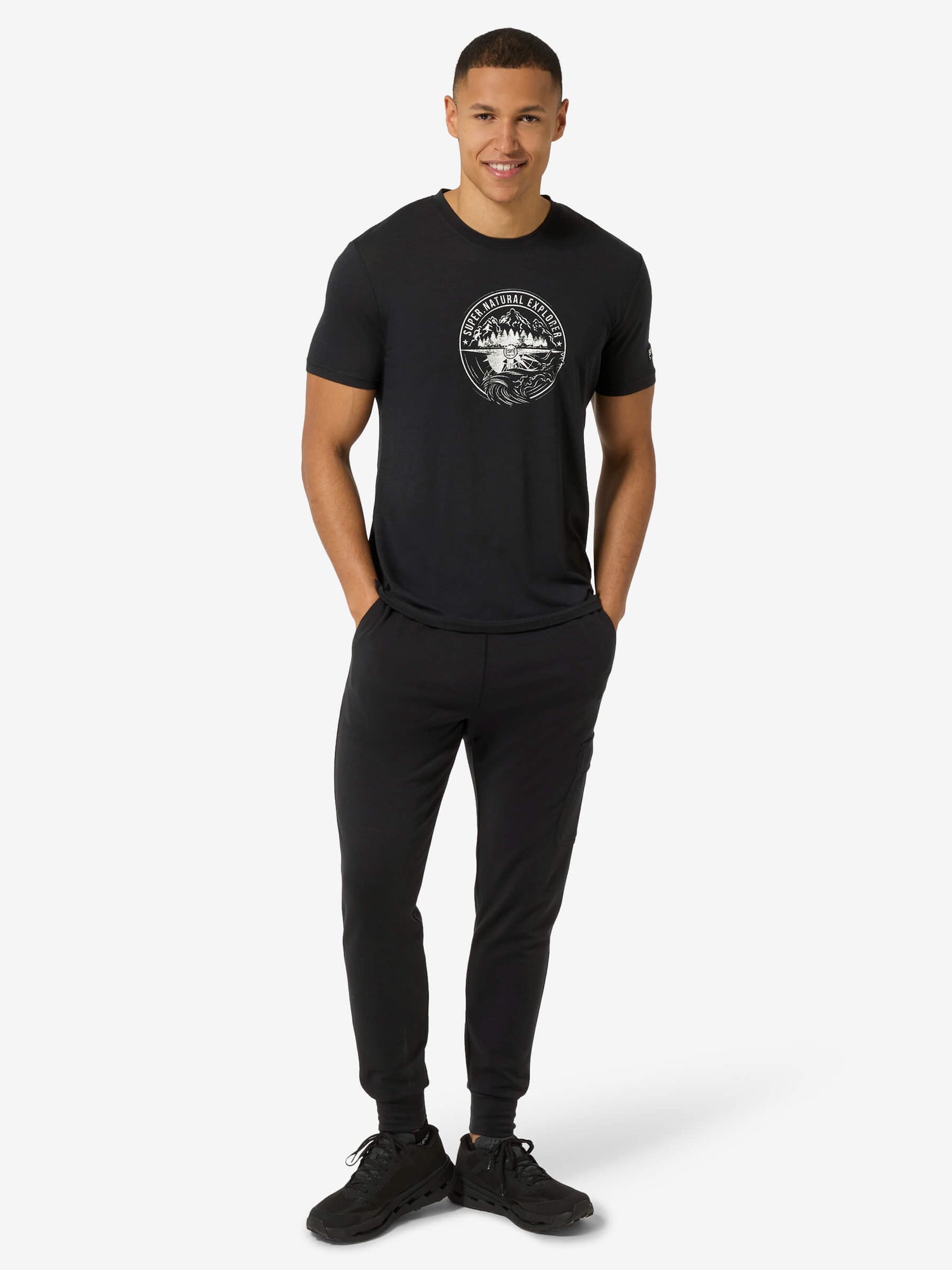 SUPER.NATURAL EXPLORING TEE MIESTEN MERINOPAITA