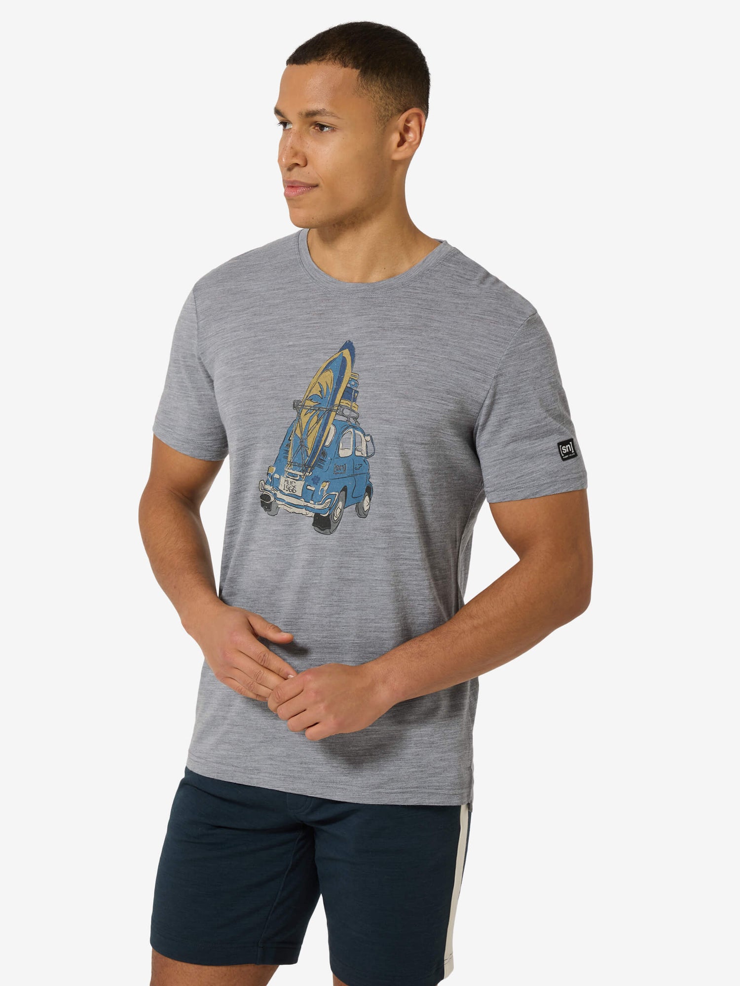 SUPER NATURAL CARSURF TEE - MIESTEN T-PAITA