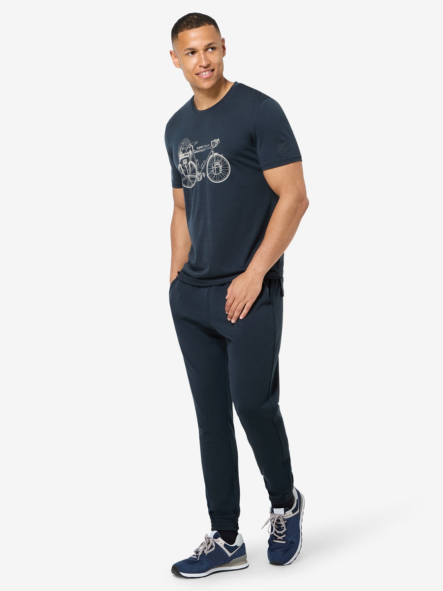SUPER NATURAL WANDER WHEEL BIO J TEE - MIESTEN MERINOPAITA