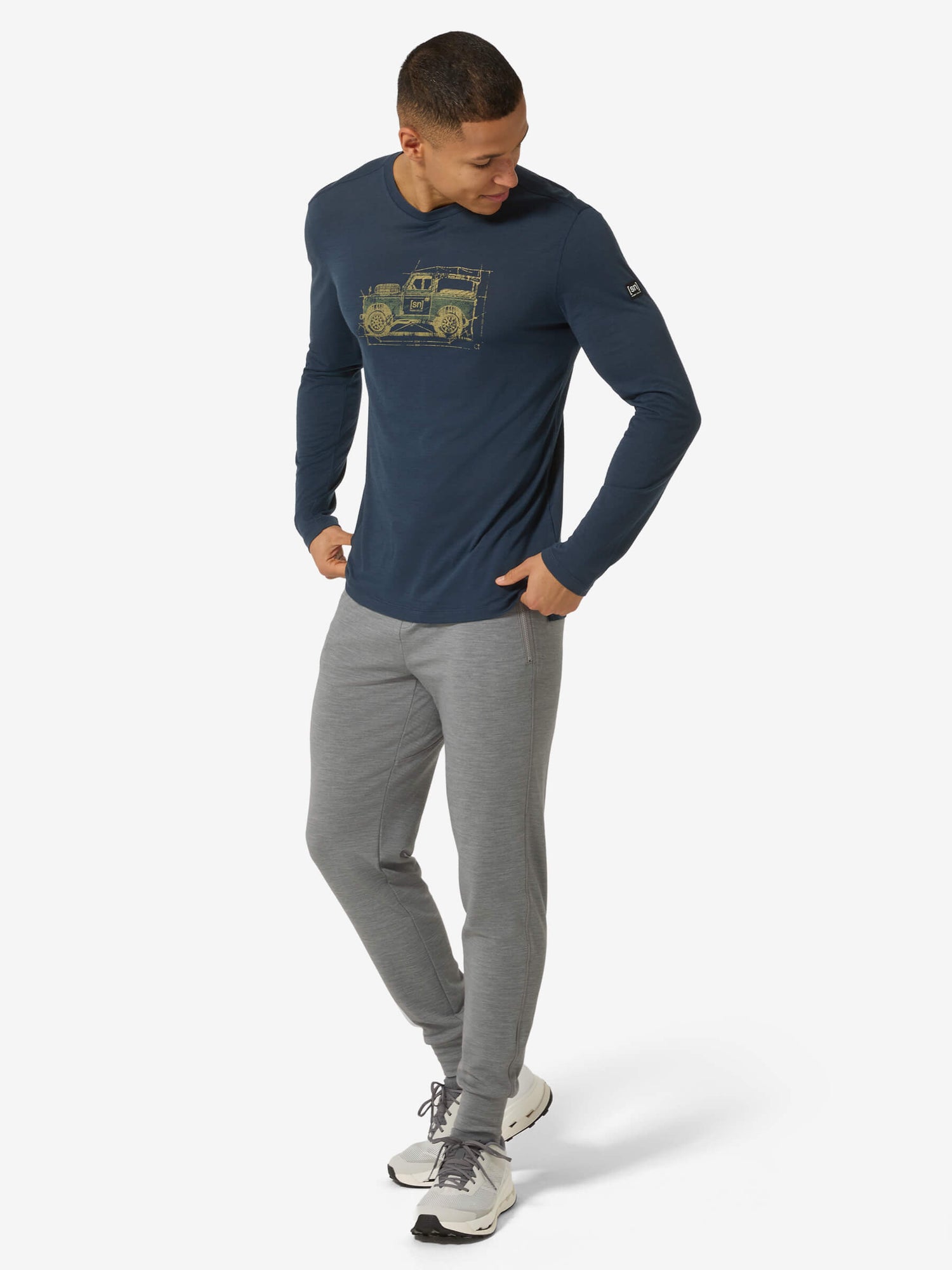 SUPER NATURAL WILLI LS - MIESTEN PITKÄHIHAINEN PAITA