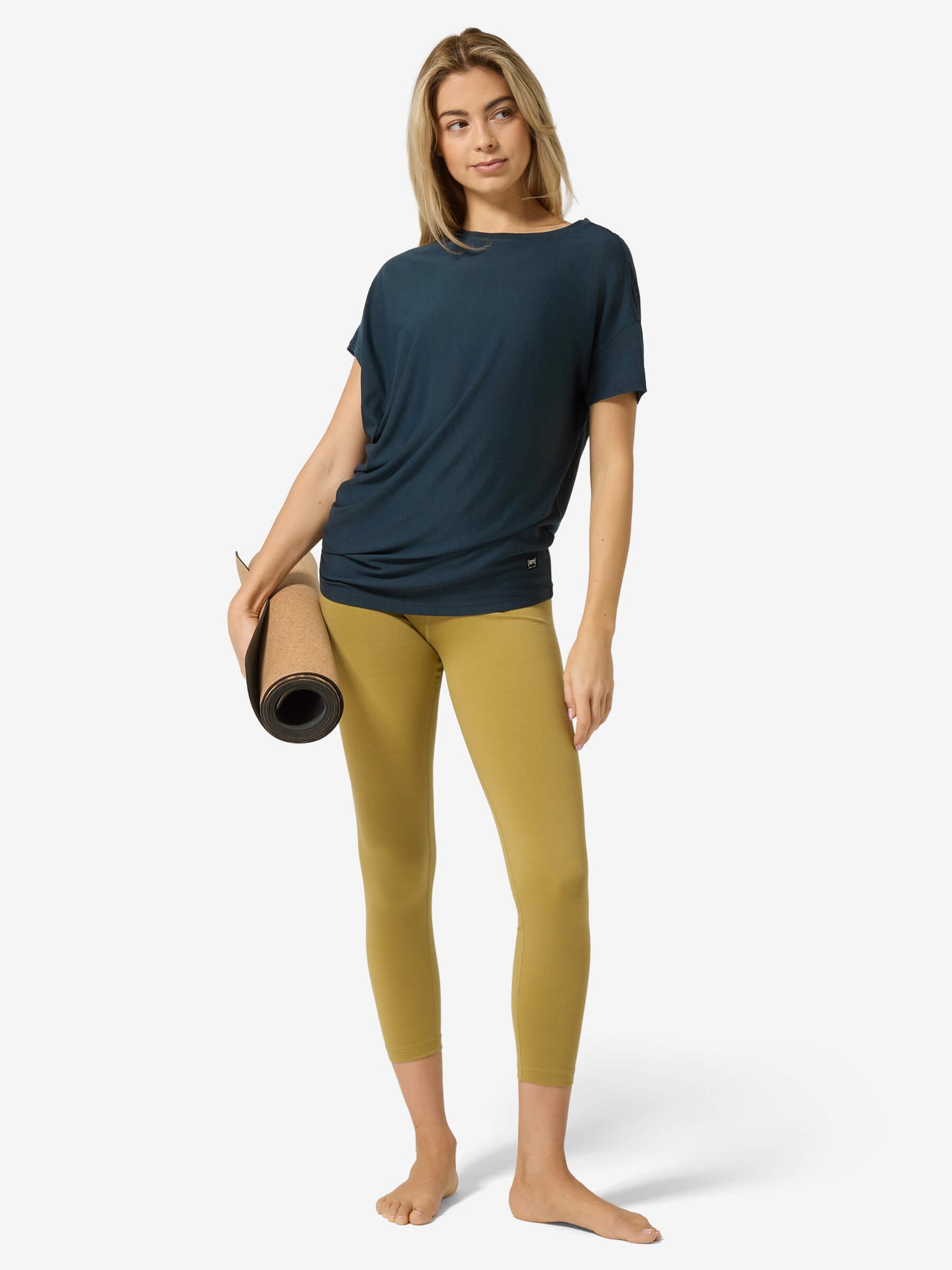 NAISTEN YOGA LOOSE TEE VÄLJÄ MERINO T-PAITA