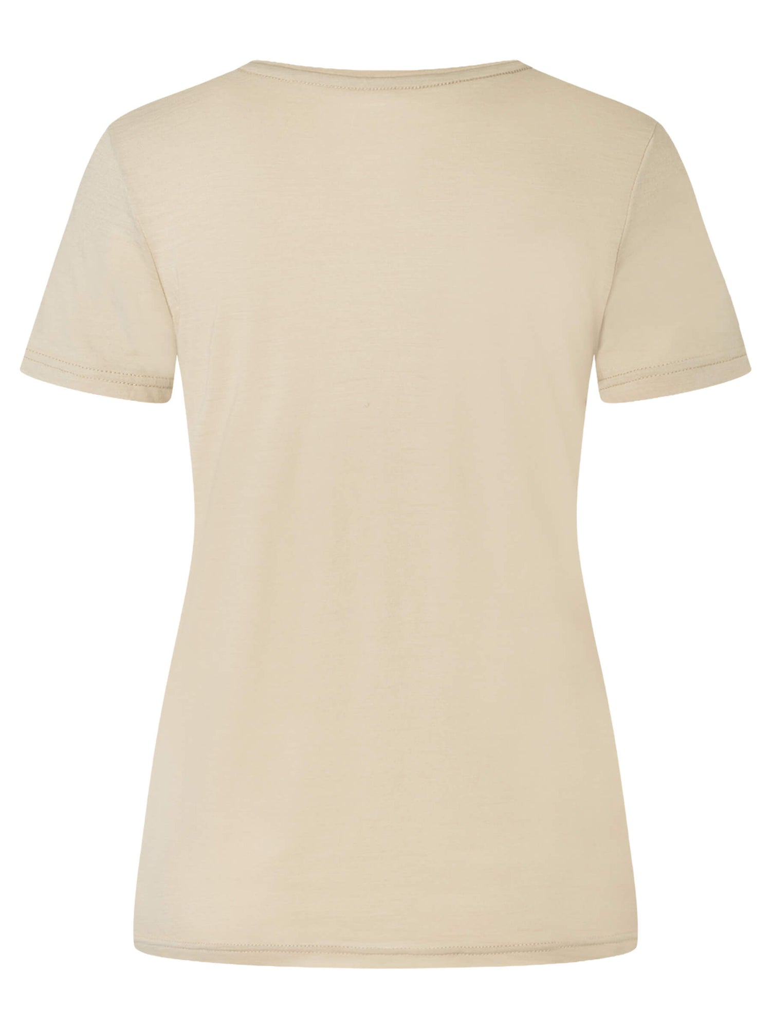 Naisten The Essential Tee merino t-paita, väri White Pepper – tuotekuva takaa