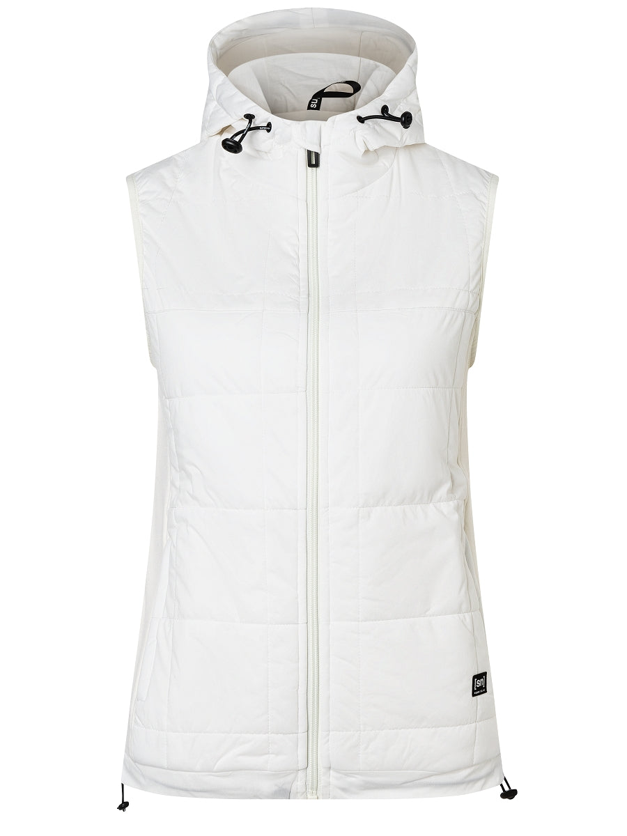 NAISTEN COMFORT HOODED GILET HUPULLINEN LIIVI