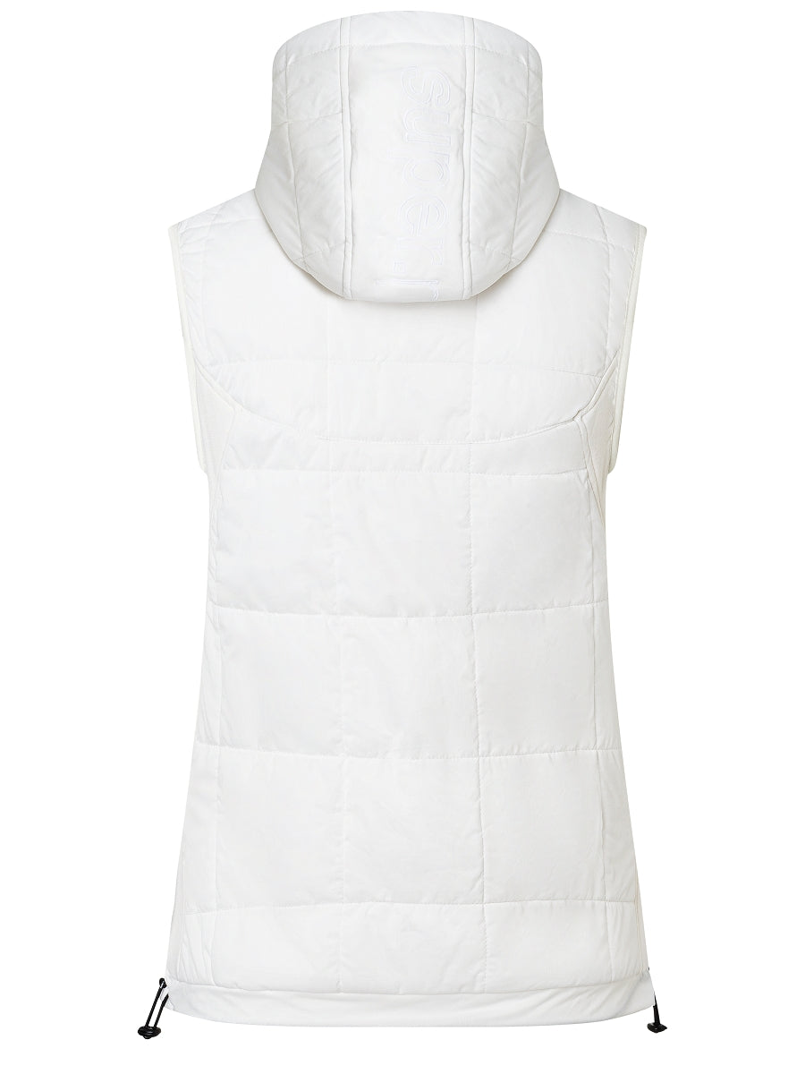 NAISTEN COMFORT HOODED GILET HUPULLINEN LIIVI