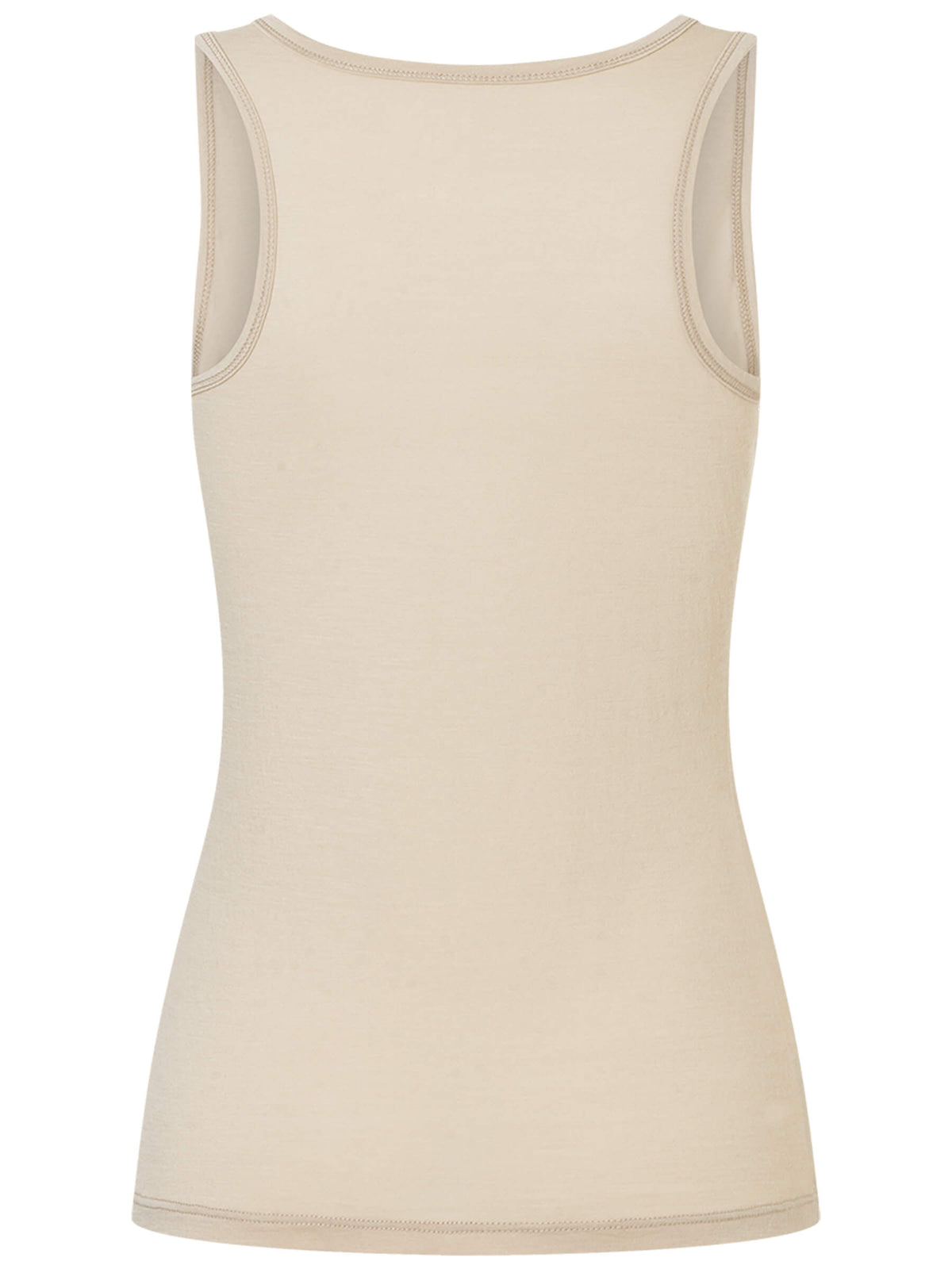 Naisten Sierra140 Tank merino toppi, väri White Pepper – tuotekuva takaa