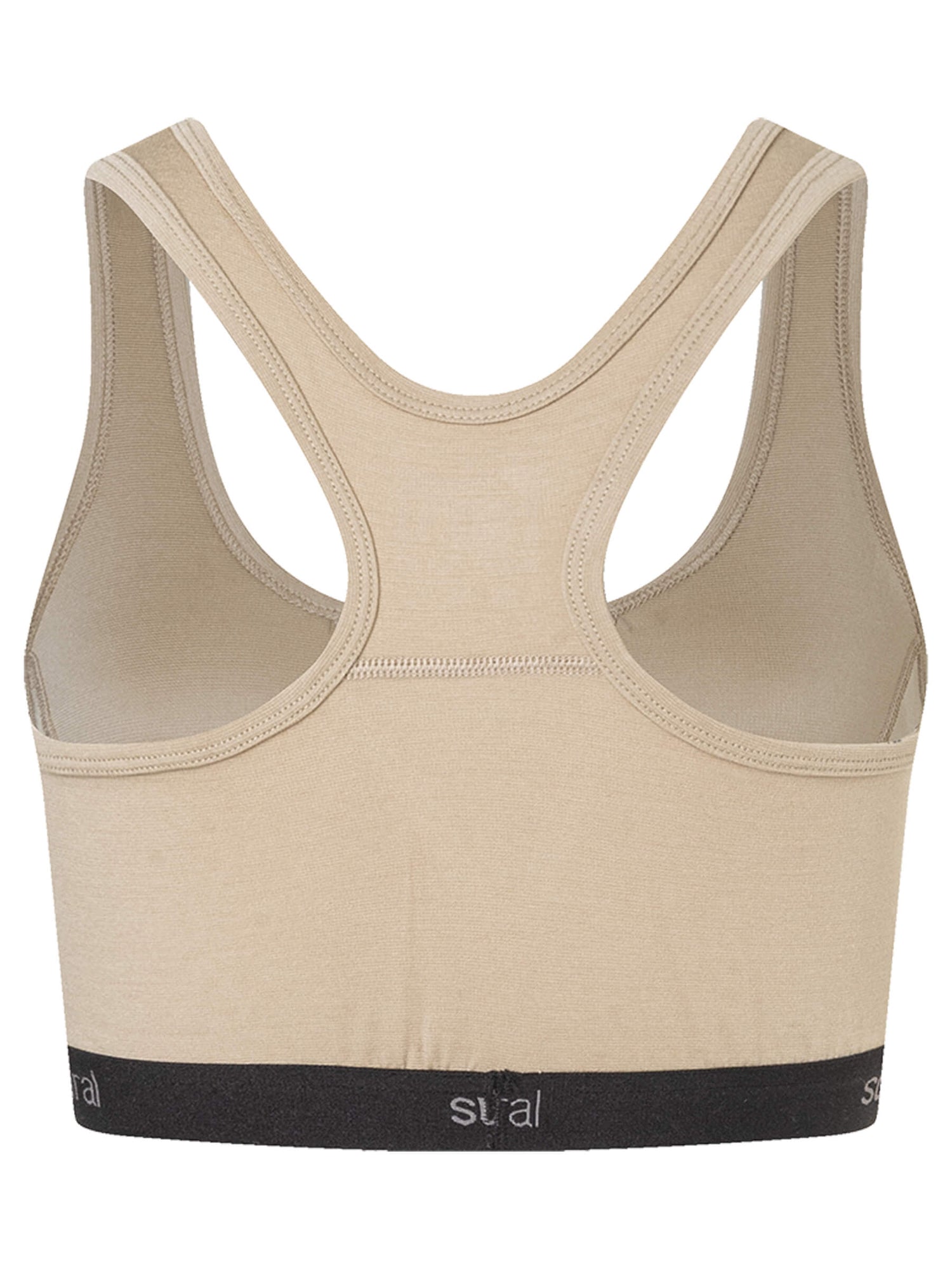 Naisten Tundra220 Semplice Bra merinoliivi, väri White Pepper – tuotekuva takaa