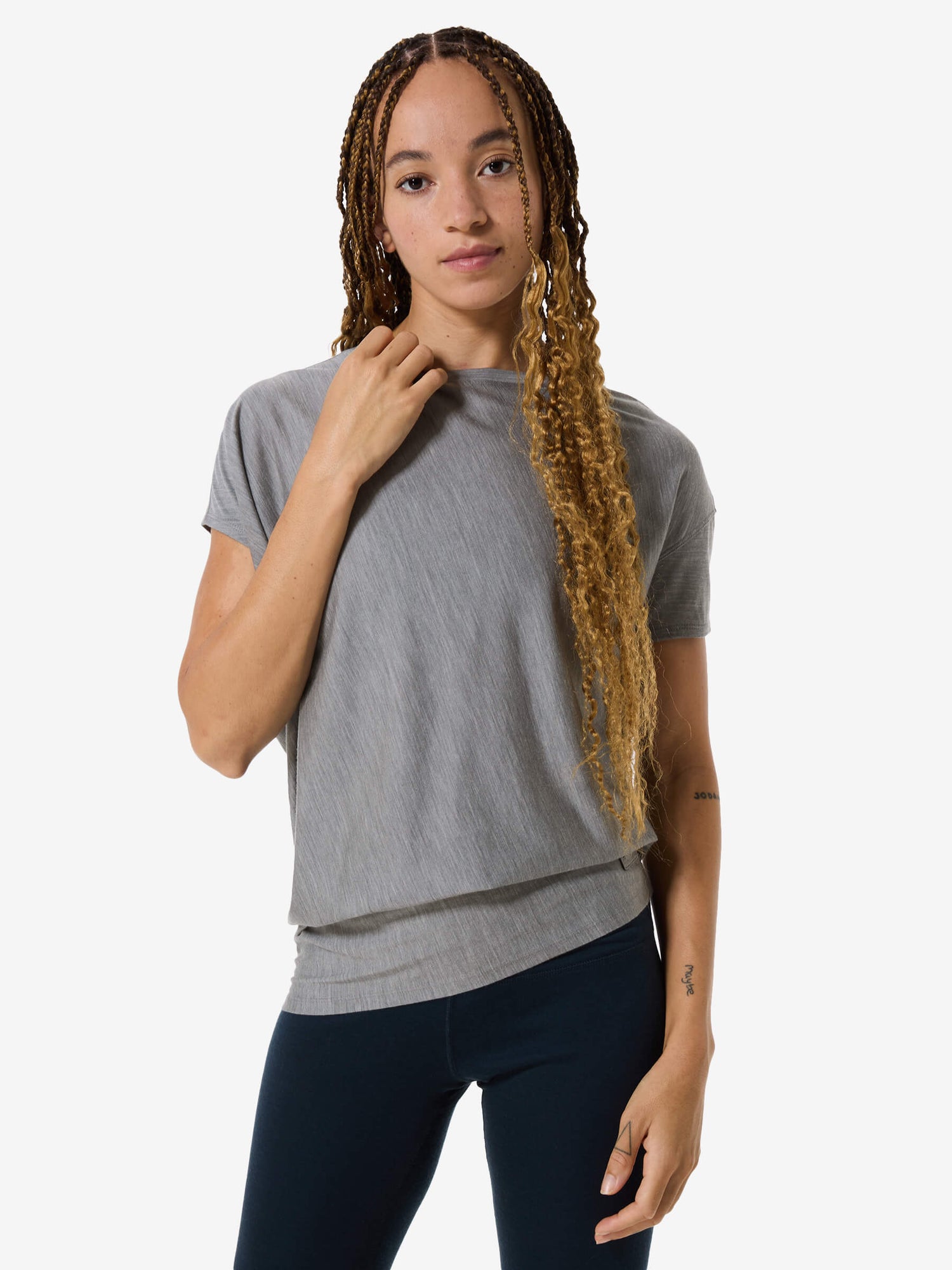 NAISTEN YOGA LOOSE BIO J MERINO T-PAITA