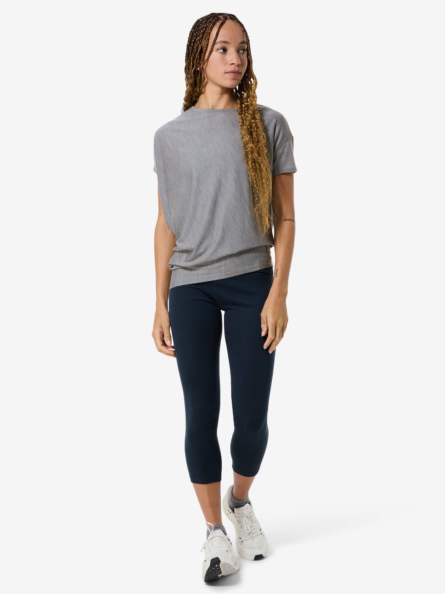 NAISTEN YOGA LOOSE BIO J MERINO T-PAITA