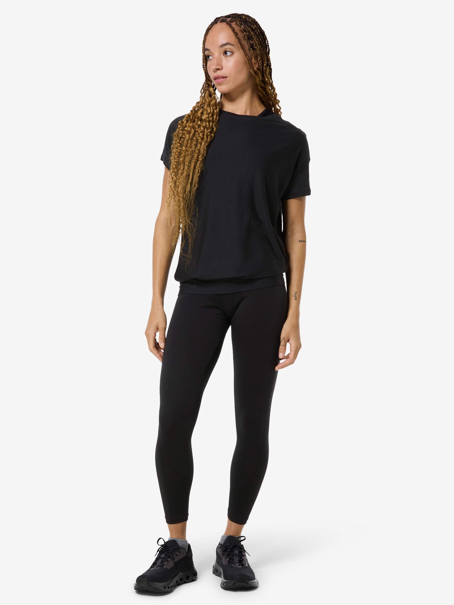 NAISTEN YOGA LOOSE BIO J MERINO T-PAITA