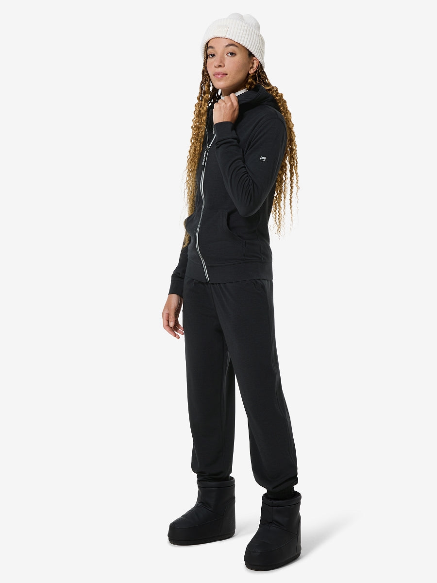 NAISTEN SOLUTION DWR HOODIE VETTÄHYLKIVÄ MERINOHUPPARI