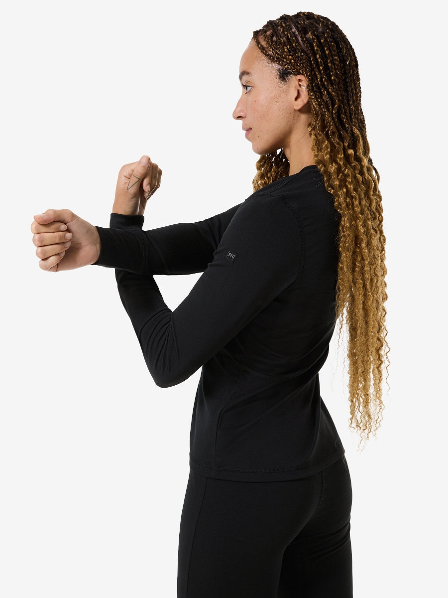 NAISTEN LUX BASE PITKÄHIHAINEN MERINOPAITA