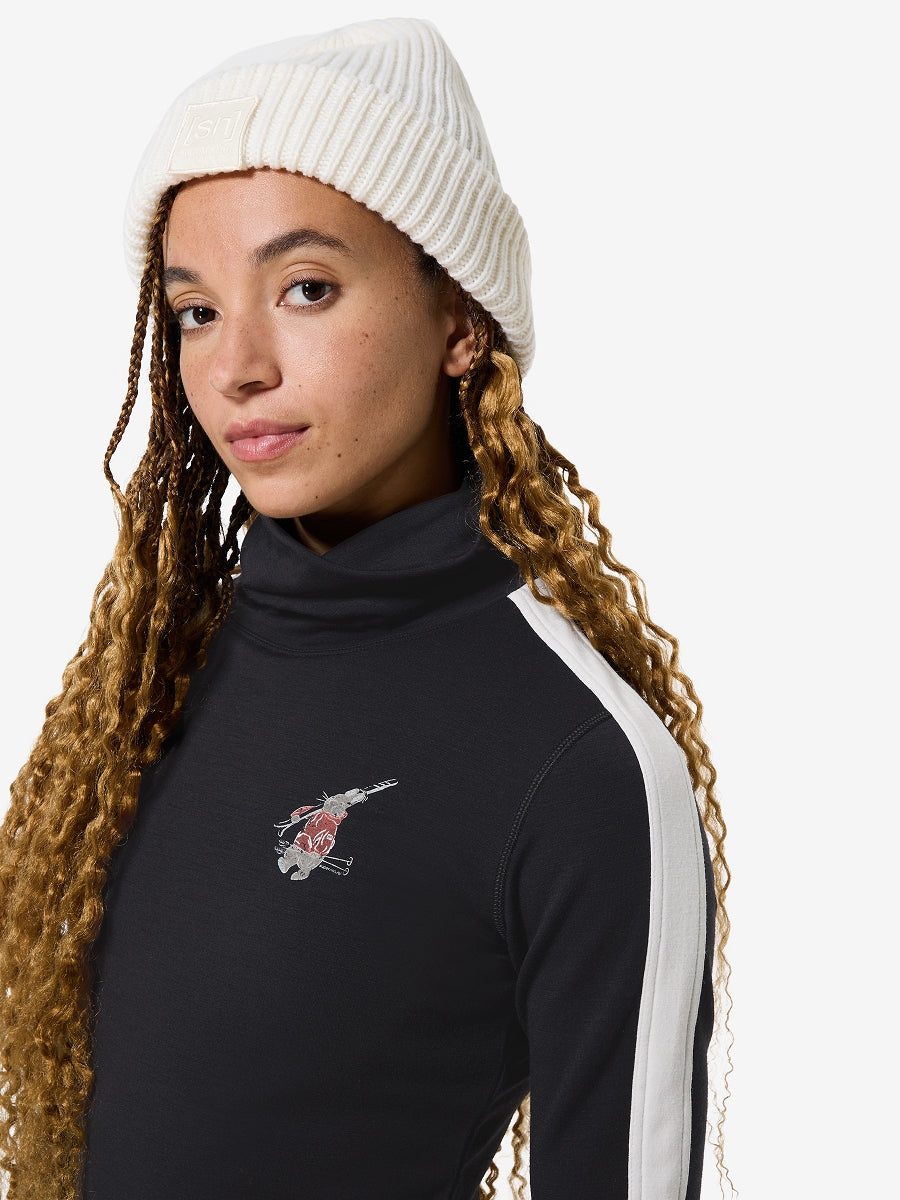 NAISTEN BUNNY ROLL NECK MERINOPAITA KAULUKSELLA