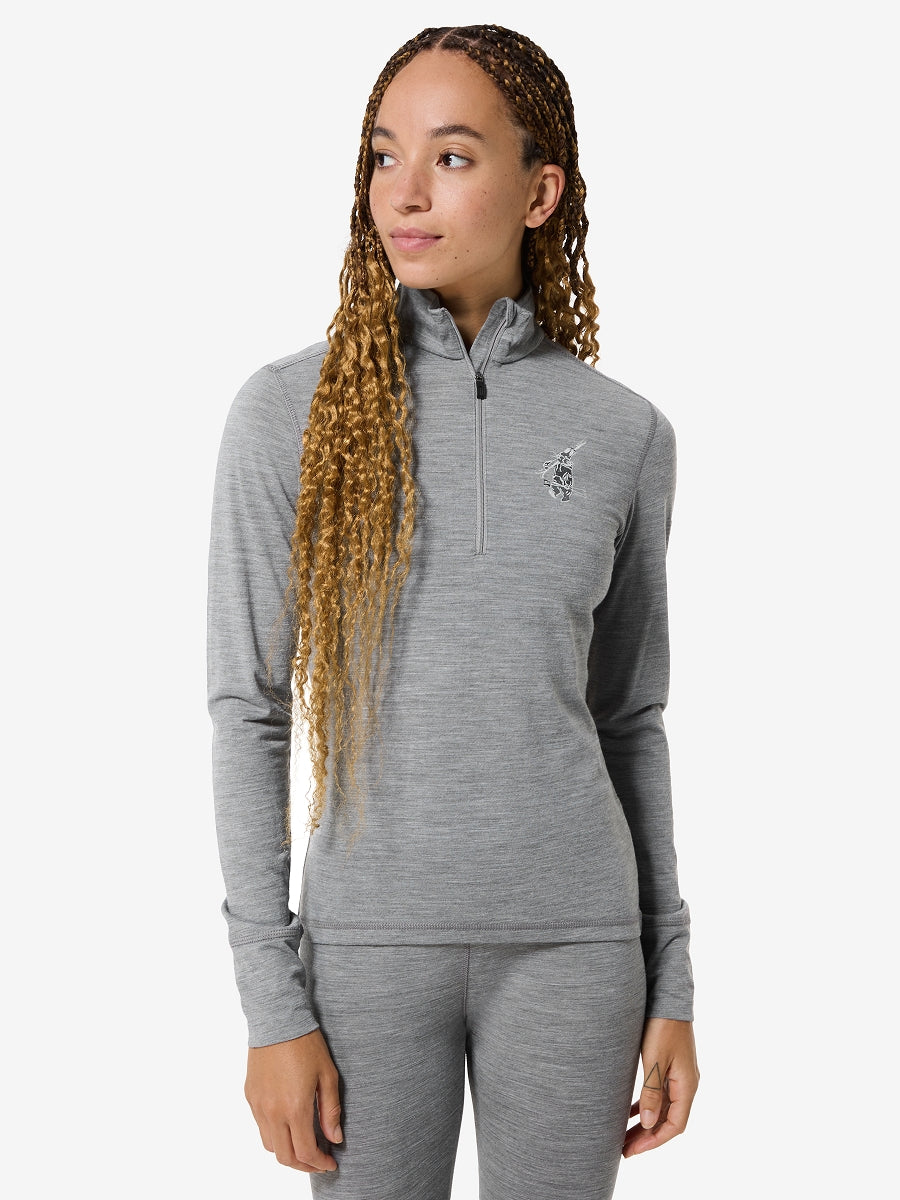 NAISTEN TUNDRA175 ZIP 1/4 BUNNY MERINOVILLAINEN KERRASTOPAITA