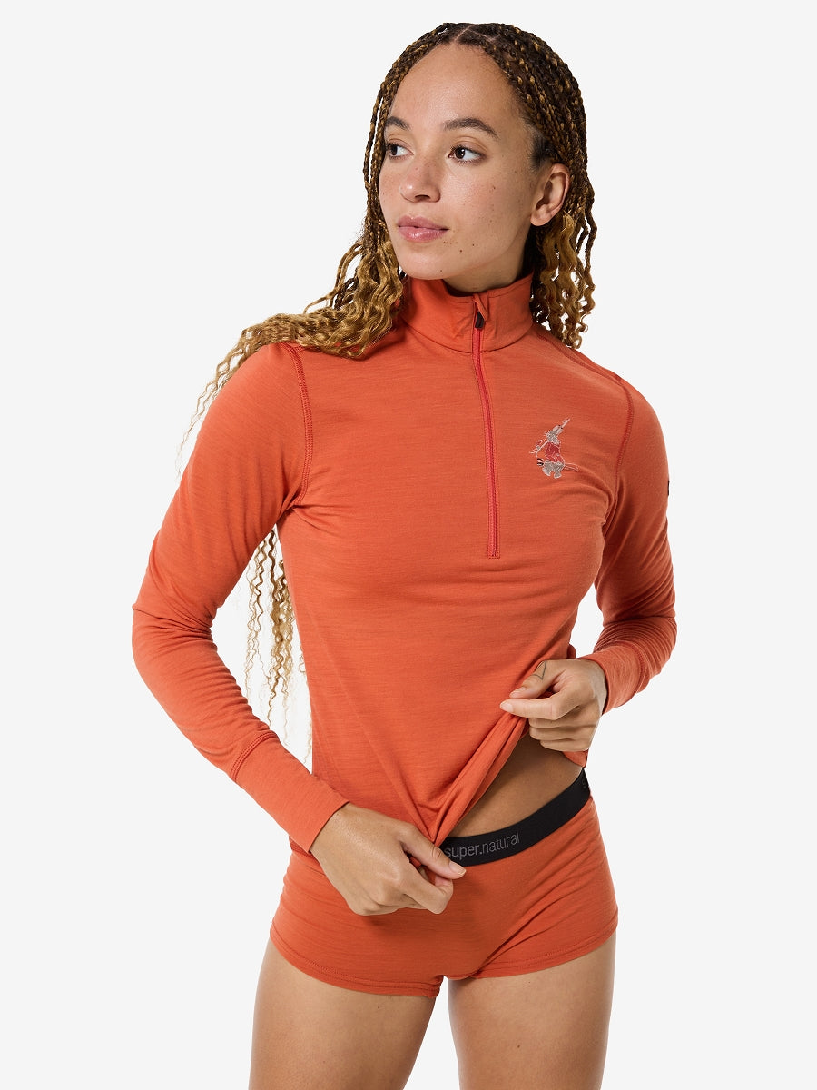 NAISTEN TUNDRA175 ZIP 1/4 BUNNY MERINOVILLAINEN KERRASTOPAITA