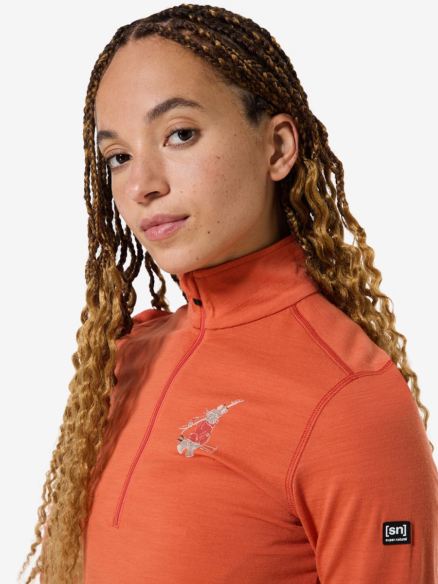 NAISTEN TUNDRA175 ZIP 1/4 BUNNY MERINOVILLAINEN KERRASTOPAITA