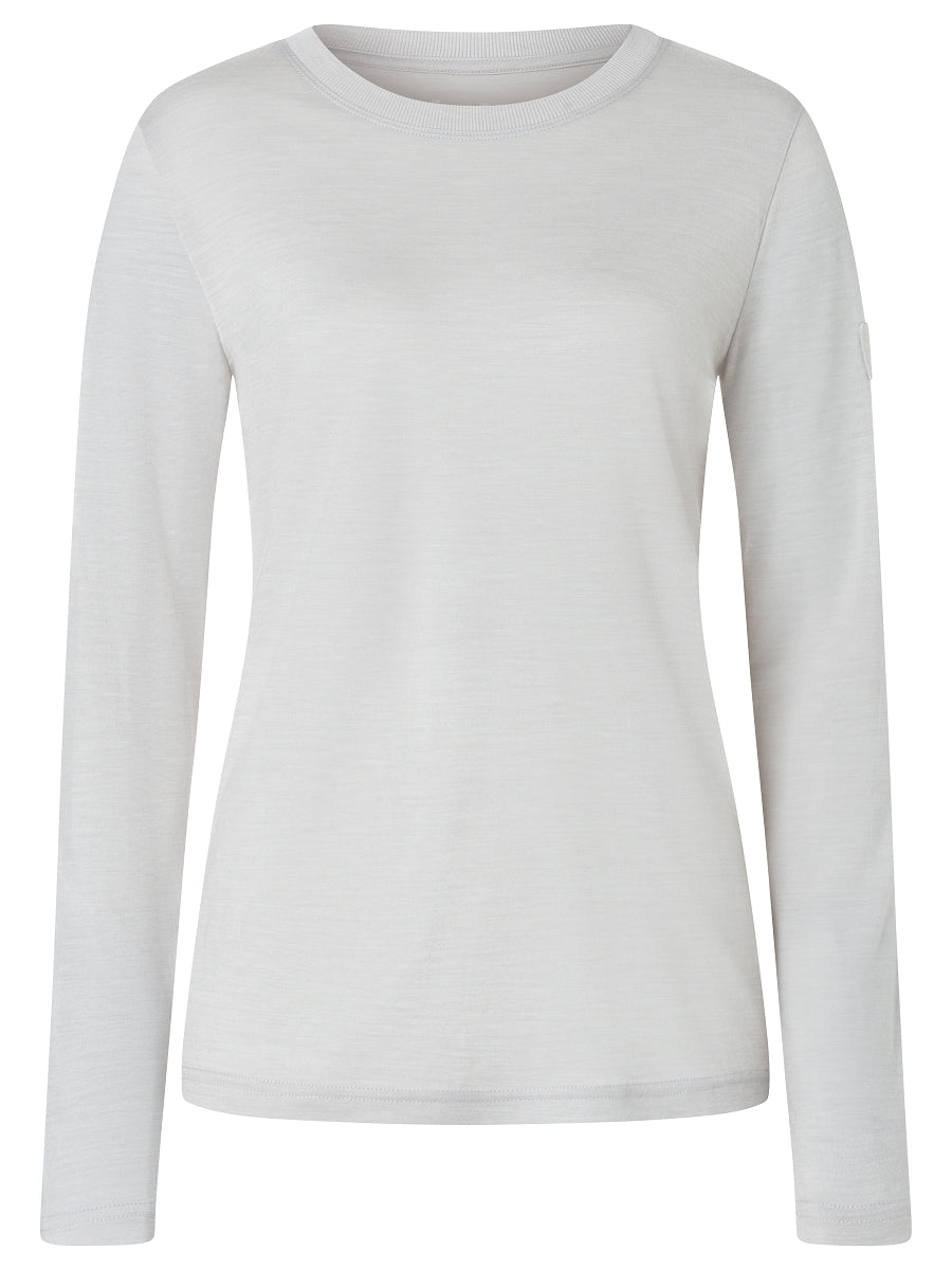 NAISTEN CASUAL RIB BIO J PITKÄHIHAINEN MERINOPAITA