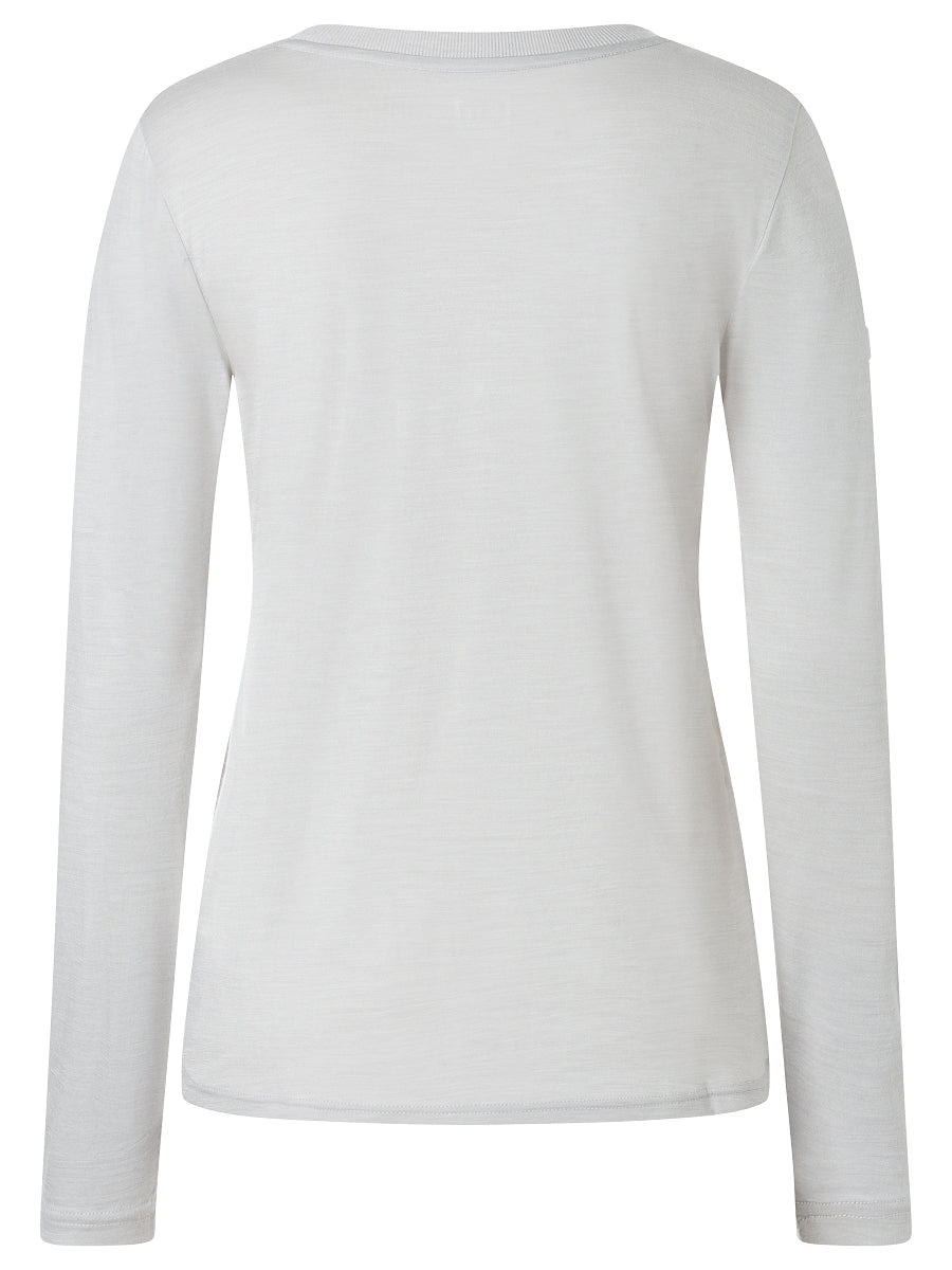 NAISTEN CASUAL RIB BIO J PITKÄHIHAINEN MERINOPAITA