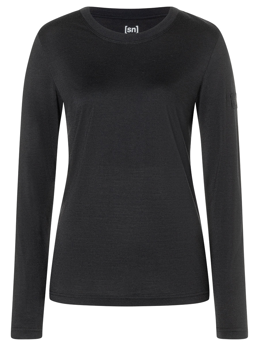 NAISTEN CASUAL RIB BIO J PITKÄHIHAINEN MERINOPAITA