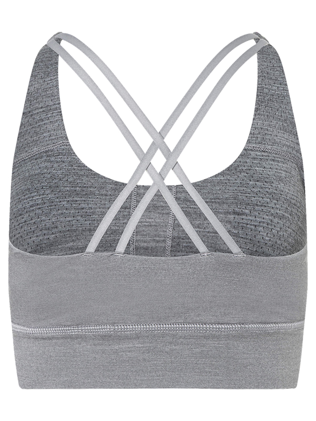 Naisten All Day Super Top merinotoppi, väri Cashmere Grey Melange – tuotekuva takaa