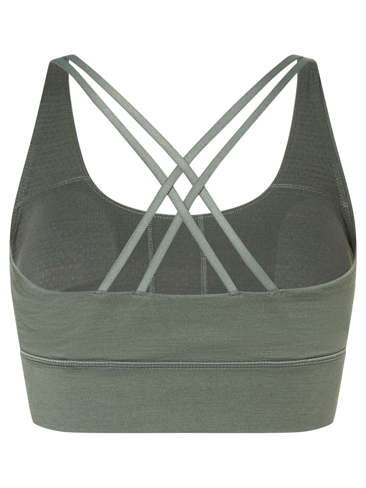 Naisten All Day Super Top merinotoppi, väri Eucalyptus – tuotekuva takaa