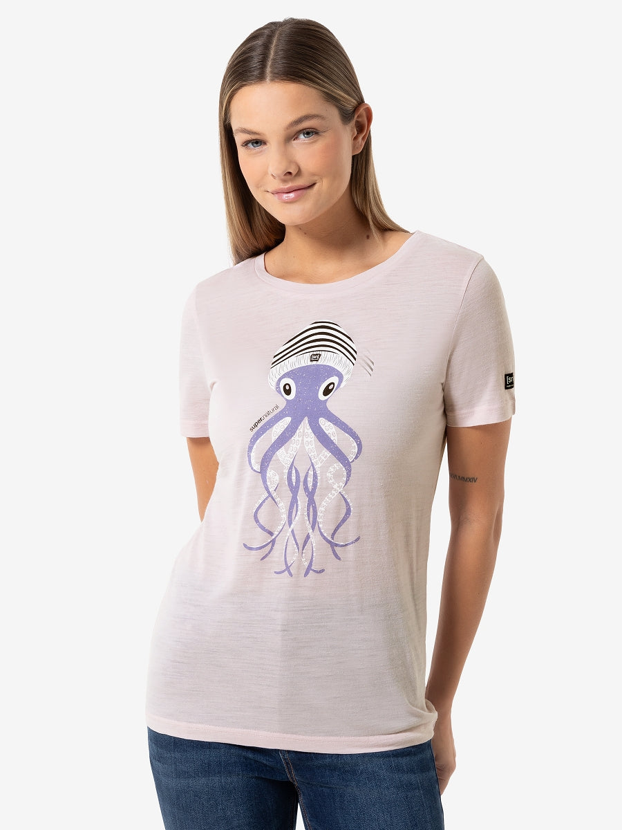 NAISTEN OCTOPUSSY TEE MERINO T-PAITA