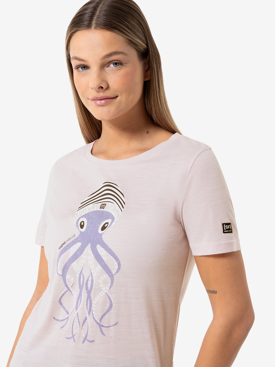 NAISTEN OCTOPUSSY TEE MERINO T-PAITA