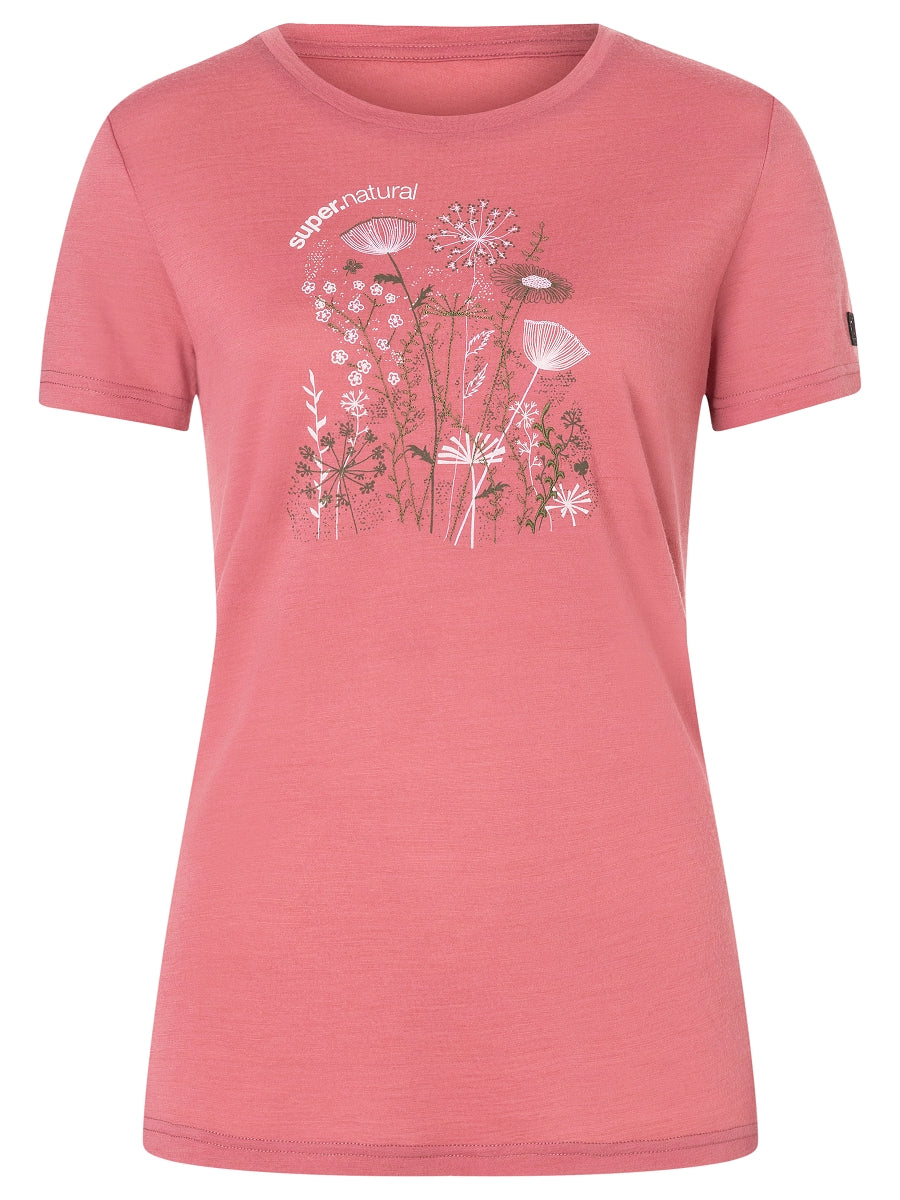 NAISTEN ROCK FLOWERS TEE MERINO T-PAITA