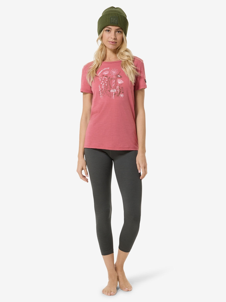NAISTEN ROCK FLOWERS TEE MERINO T-PAITA