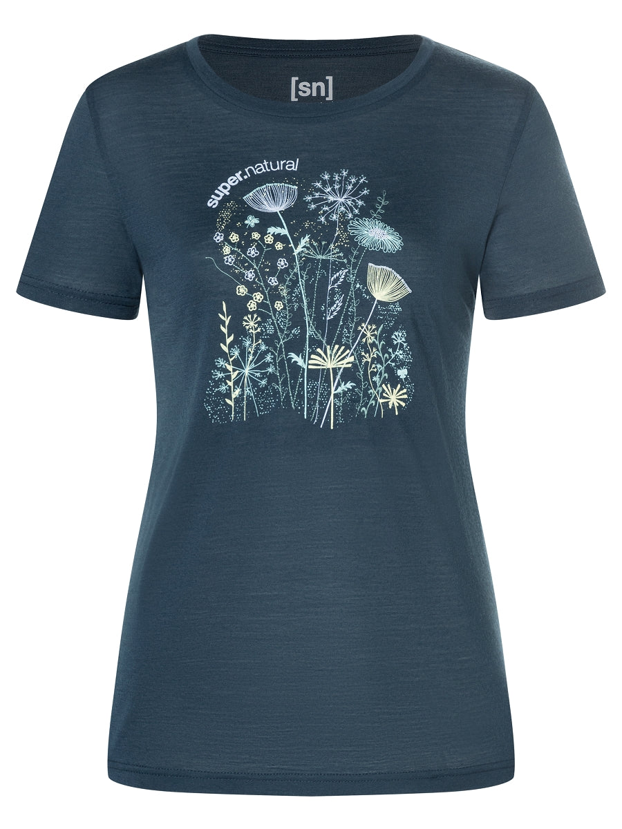 NAISTEN ROCK FLOWERS TEE MERINO T-PAITA