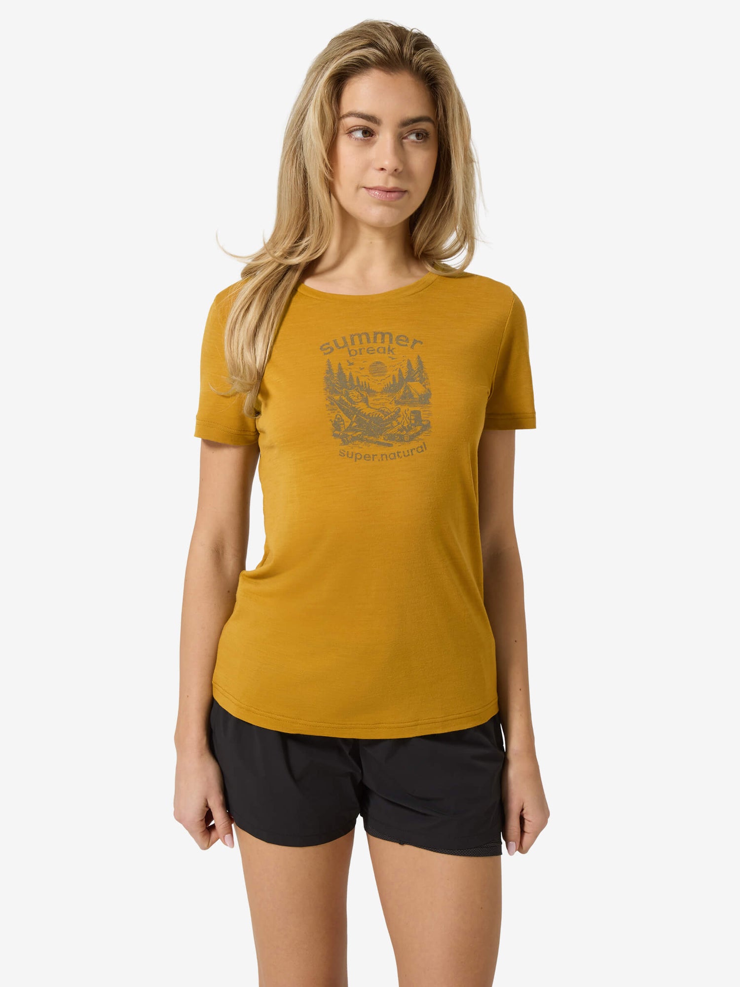 SUPER.NATURAL SUMMER BREAK TEE NAISTEN T-PAITA