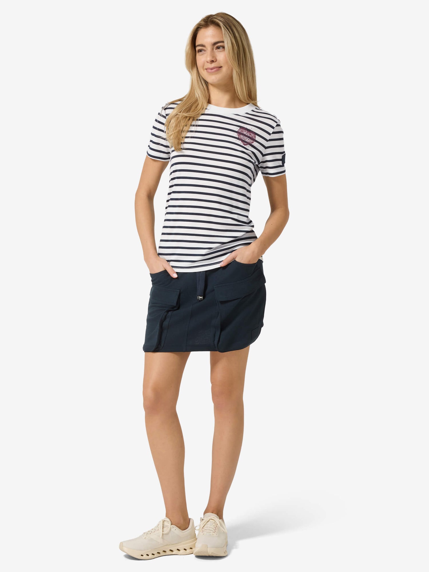 SUPER.NATURAL STRIPE HEARTWOOD BIO J - NAISTEN MERINOPAITA