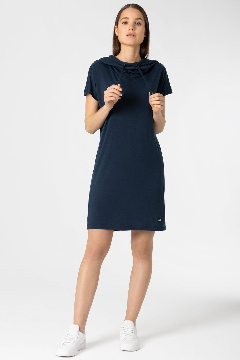 NAISTEN FUNNEL DRESS MERINOMEKKO