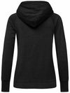 super.natural w essential zip hoodie tuote jet black melange värissä