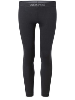 Lasten Tundra175 merino kerrastohousut, väri Jet Black – tuotekuva edestä