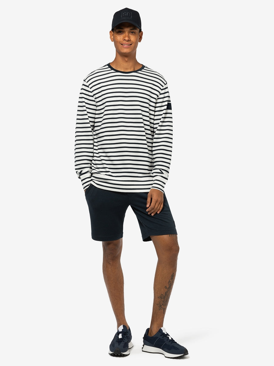 MIESTEN SOLUTION STRIPE BIO CREW MERINOPAITA