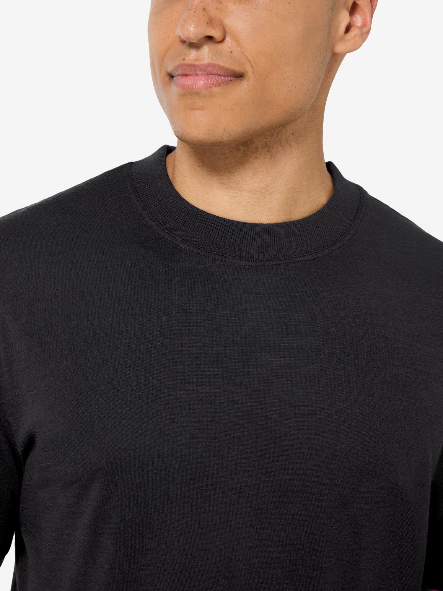 MIESTEN CASUAL RIB BIO J MERINO T-PAITA