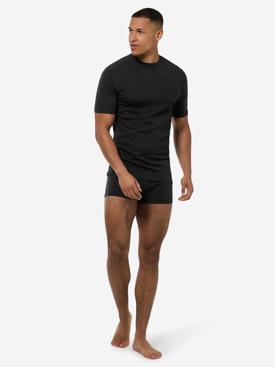 MIESTEN LUX BASE TEE MERINOVILLAINEN T-PAITA