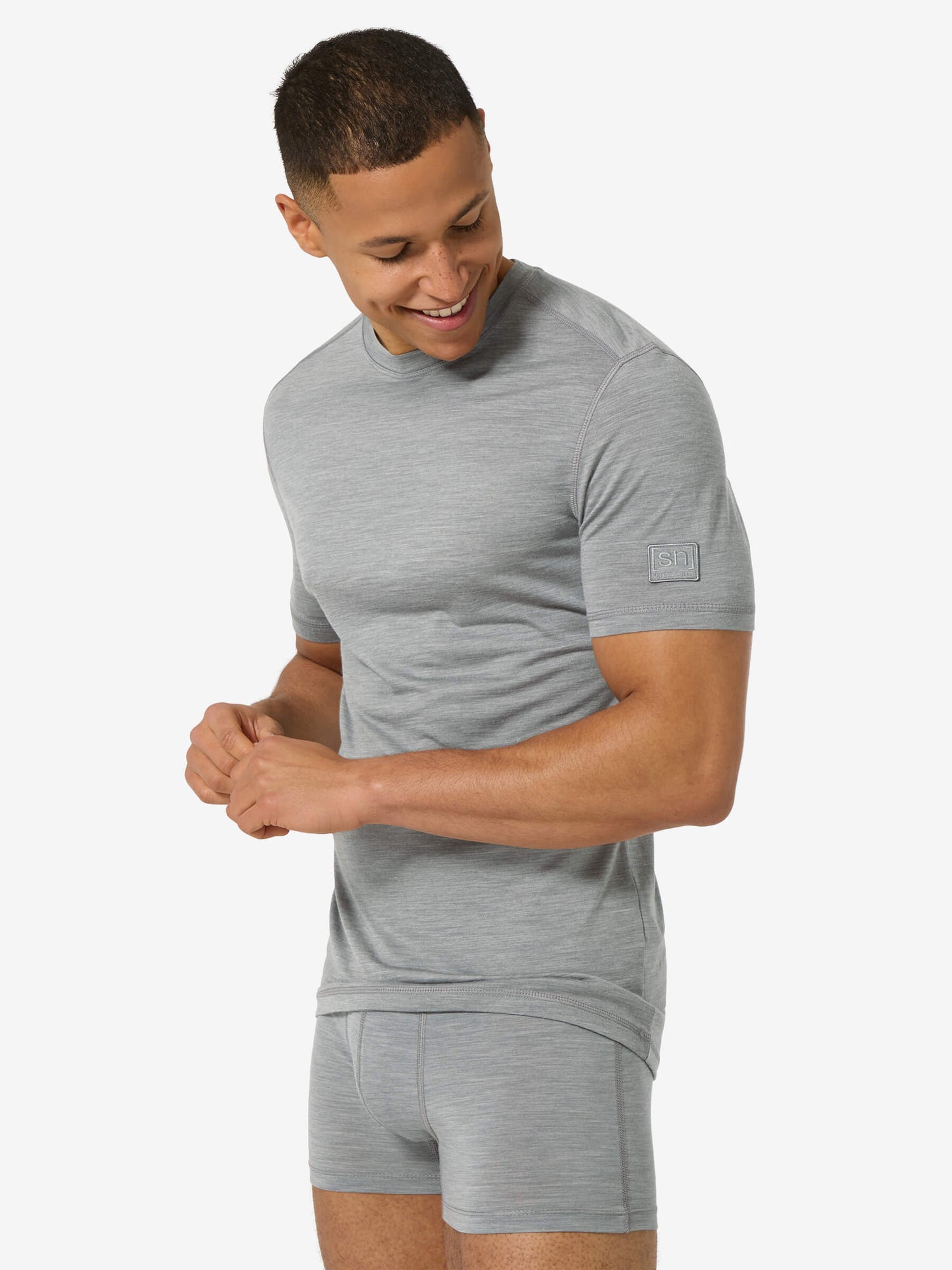 SUPER.NATURAL BIO BASE TEE  –  MIESTEN MERINO T-PAITA